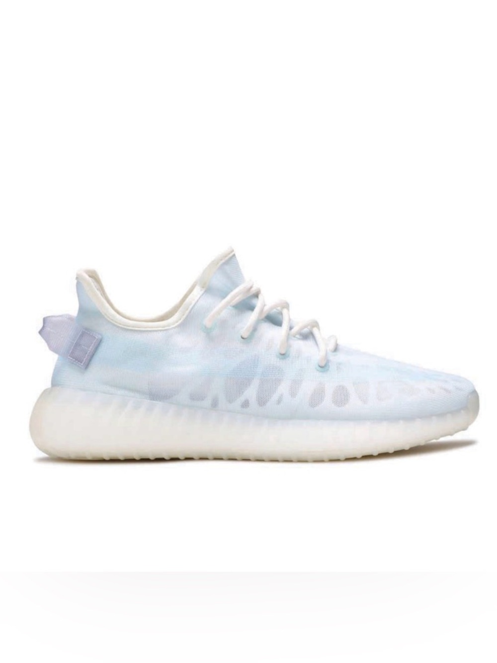 Yeezy Boost 350 V2 ‘Mono Ice’ Signature Sneakers Mens Size 11